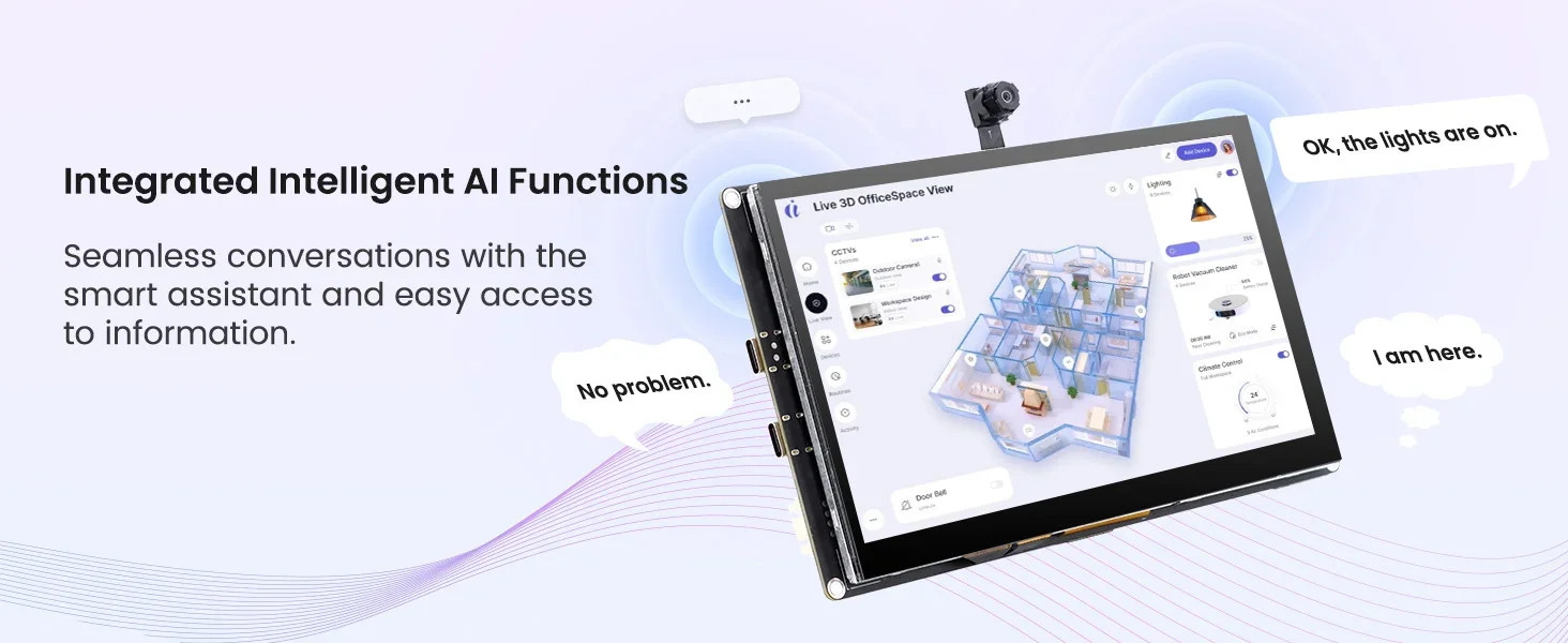Elecrow CrowPanel Advance 7-inch ESP32-P4 HMI display front