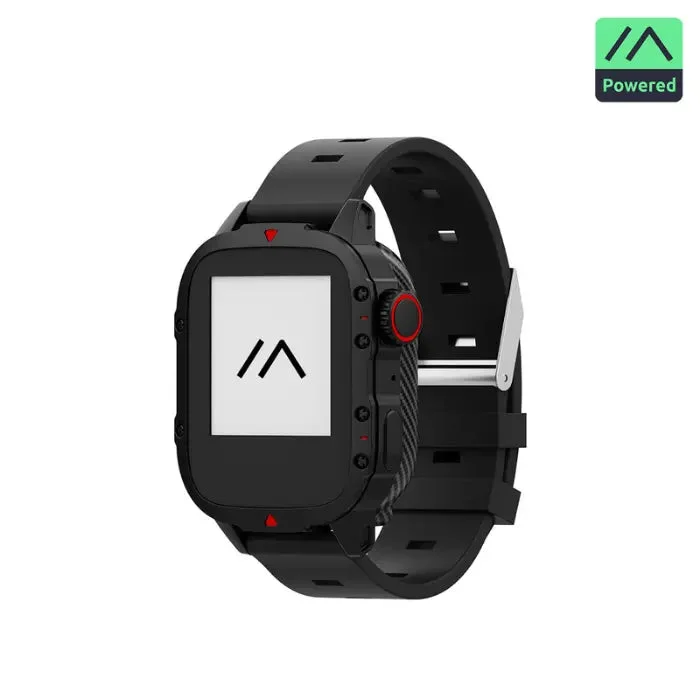 Elecrow ThinkNode M8 smartwatch with Meshtastic displayed