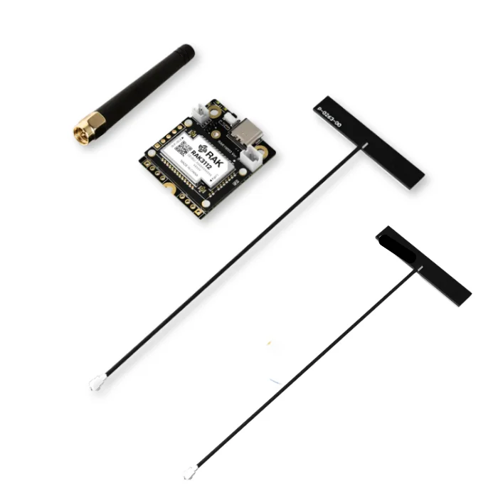 WisMesh RAK3312 Meshtastic starter kit with RAK19003 mini baseboard and antennas