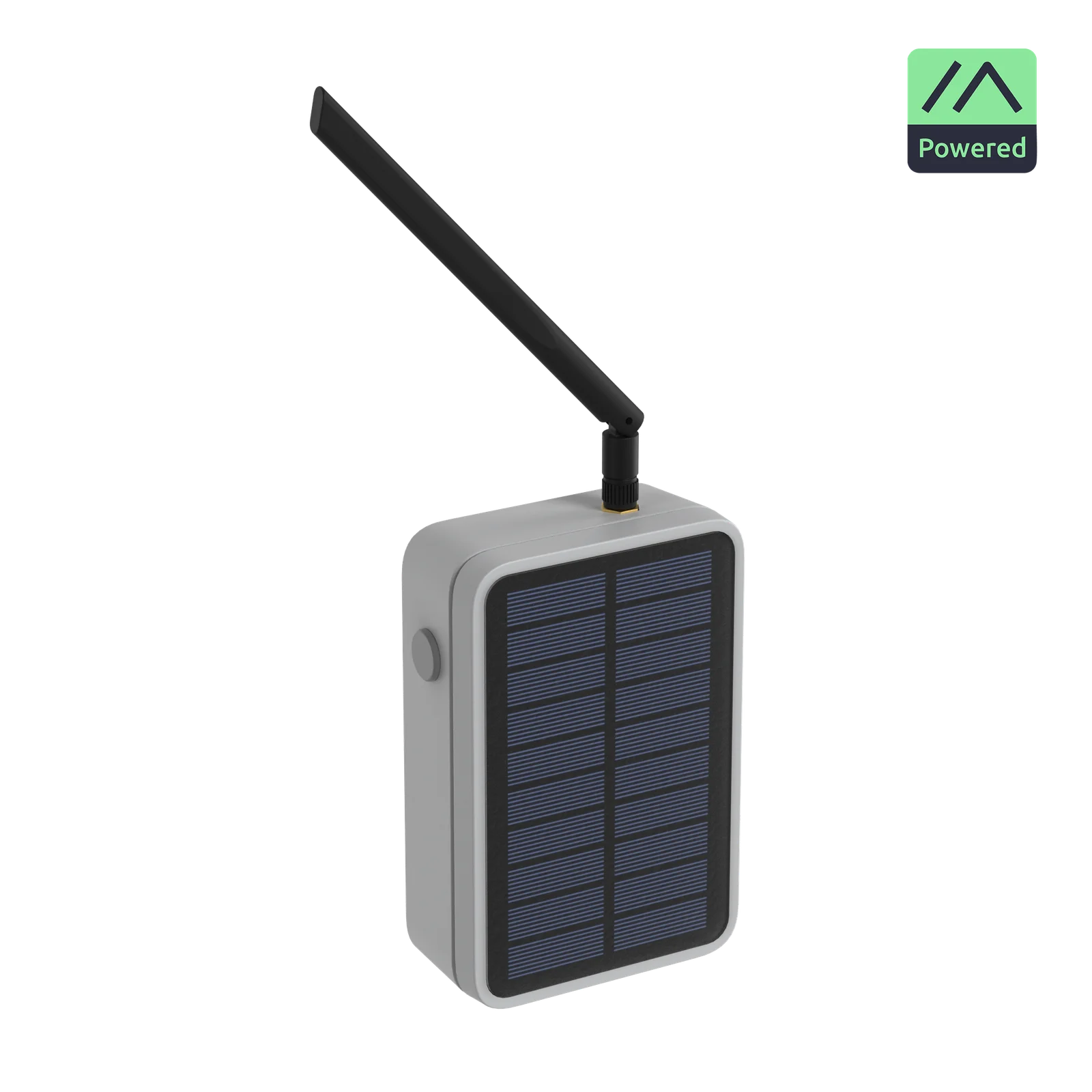 WisMesh Repeater Mini with integrated solar panel and blade antenna