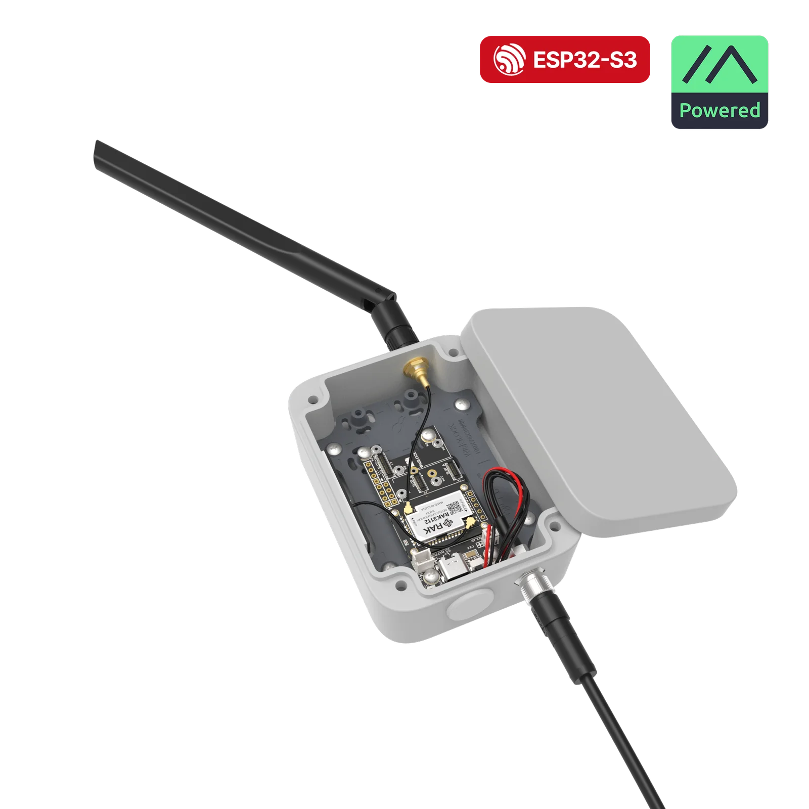 WisMesh WiFi MQTT Gateway V2 with RAK3312 inside the Unify enclosure